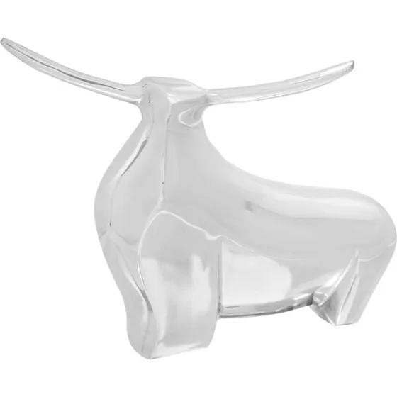 vidaXL Tyrskulptur Sølv 37 x 44 x 17 cm Aluminium