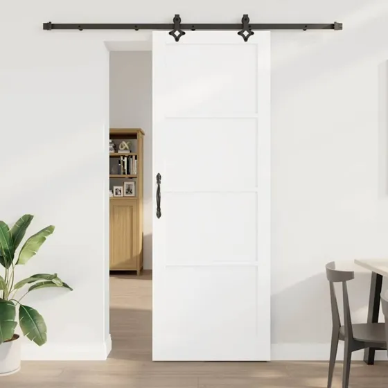 vidaXL Skydedør ORKDAL Hvid 83 x 232 cm