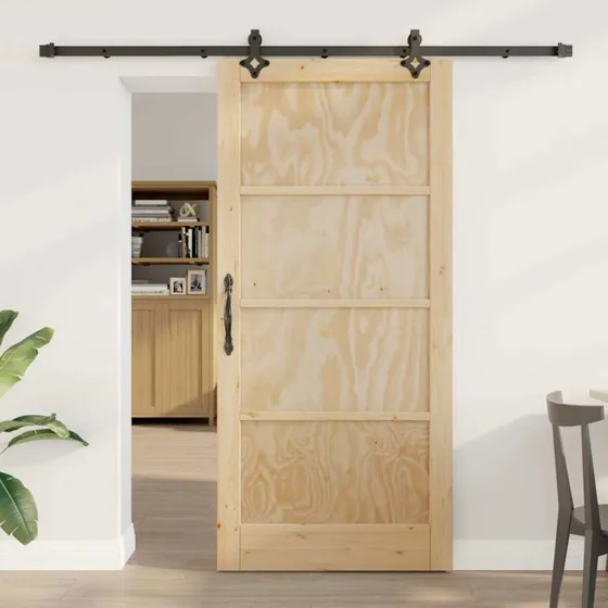 vidaXL Skydedør ORKDAL Brun 93 x 202 cm