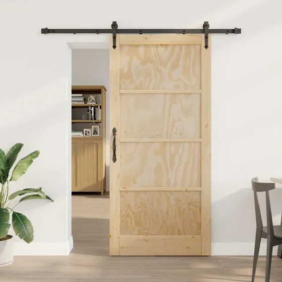 vidaXL Skydedør ORKDAL Brun 93 x 202 cm