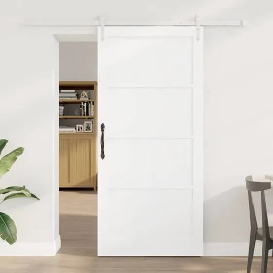 vidaXL Skydedør ORKDAL Hvid 93 x 202 cm