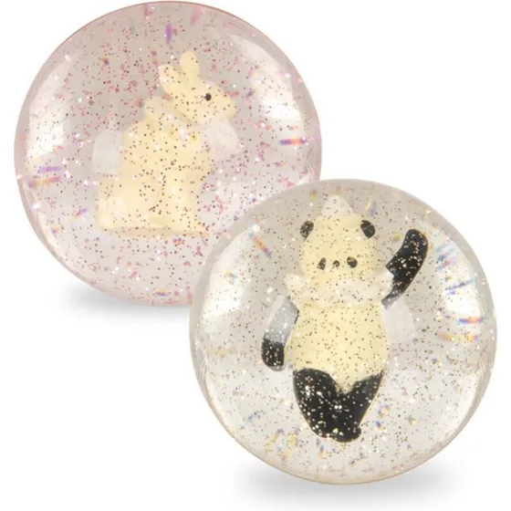 Konges Sløjd Hoppebold Bunny/Panda med Glimmer (3+ år)