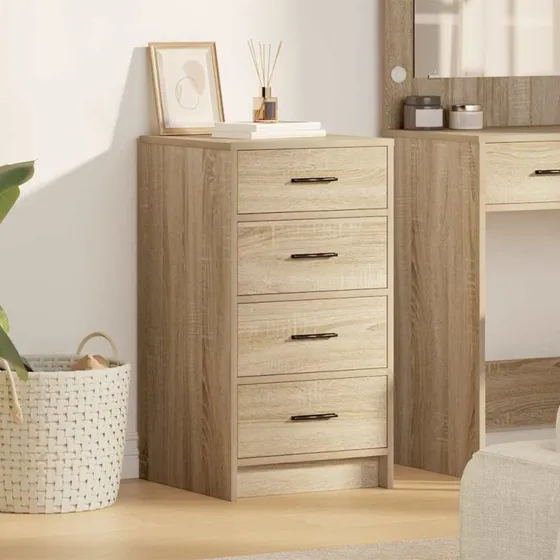 vidaXL Sideboard med skuffe Sonoma-eg 40 x 41 x 75 cm