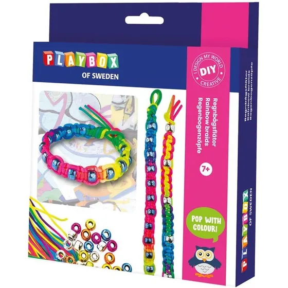 Håndværkssæt Regnbuefletninger