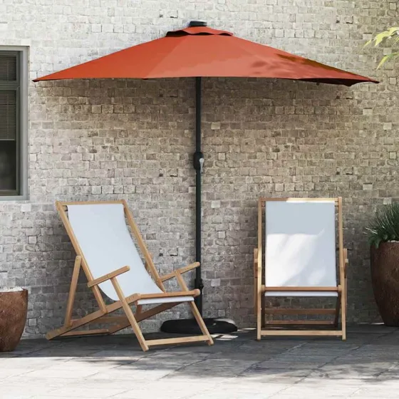vidaXL Havesol Terrakotta 294 x 150 x 223 cm Polyester & Stål