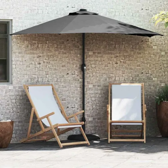 vidaXL Havesol Antracit 294x150x224 cm, Polyester & Stål med LED-belysning