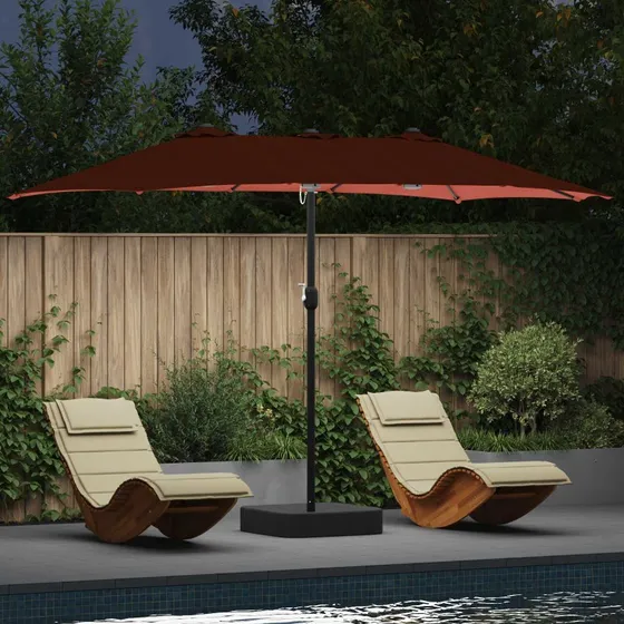vidaXL Havesol Terrakotta 385 x 209 x 244 cm Polyester