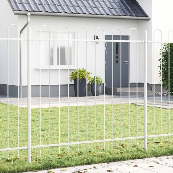 vidaXL Havehegn 3 stk Grå 5,1 x 1,2 m Pulverlakeret Stål