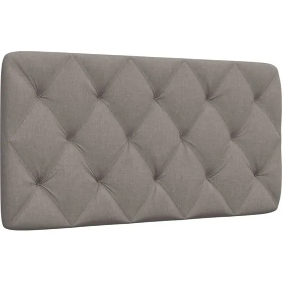 vidaXL Gavlpude 100 cm Gråbrun Stof