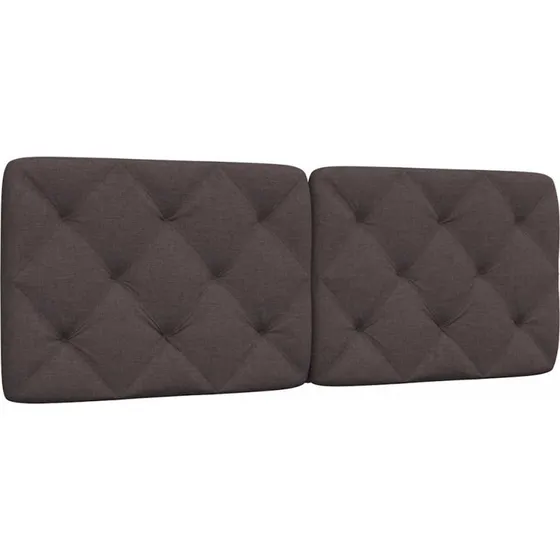 vidaXL Gavlpude 120 cm Mørkebrun
