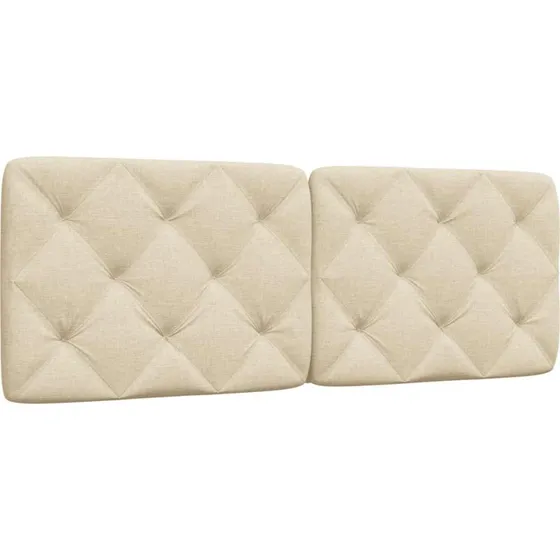 vidaXL Gavlpude 120 cm Creme Stof
