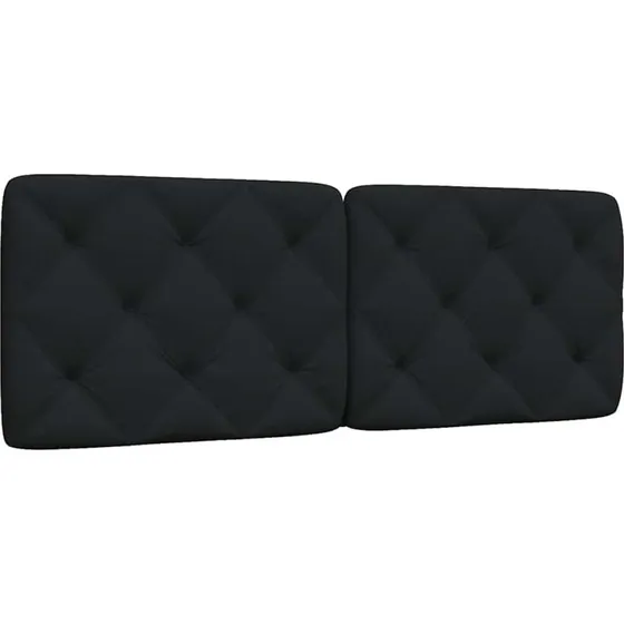vidaXL Gavlpude 140 cm Stof Sort