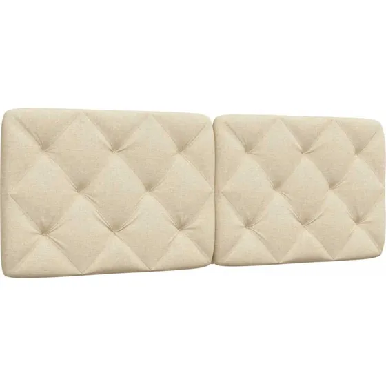 vidaXL Gavlpude 140 cm Creme, Stof