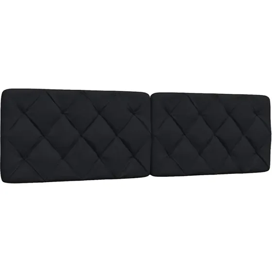 vidaXL Gavlpude 180 cm Stof Sort