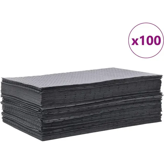 vidaXL Olieabsorberende Puder 40x50 cm Grå 100 stk