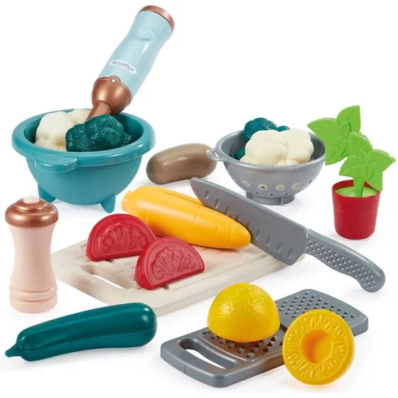 Ecoiffier Grøntsagssæt 13 dele – legetøjsmad