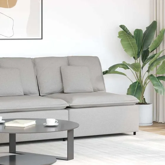 vidaXL modulopbygget sofacentermodul 100 cm skygrå