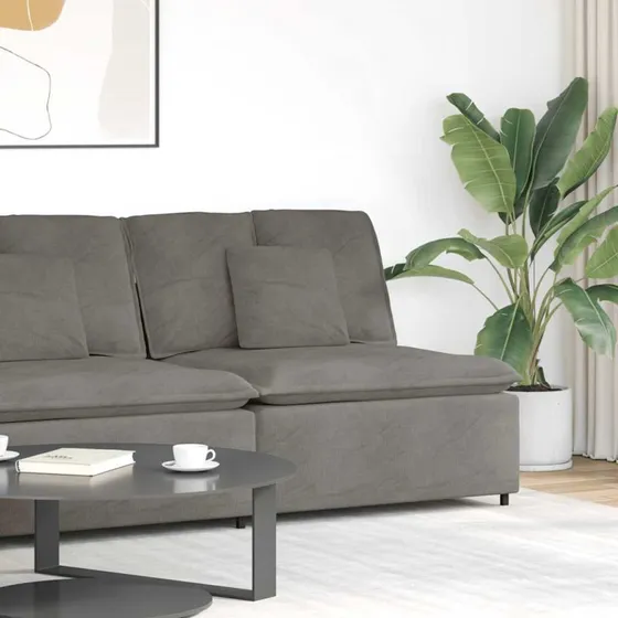 vidaXL modulopbygget sofacentermodul 100 cm lysegrå