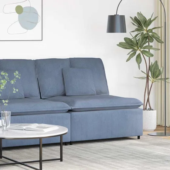 vidaXL modulopbygget sofacentermodul 100 cm blå