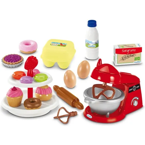 Ecoiffier Bagesæt med bageudstyr, 21 dele