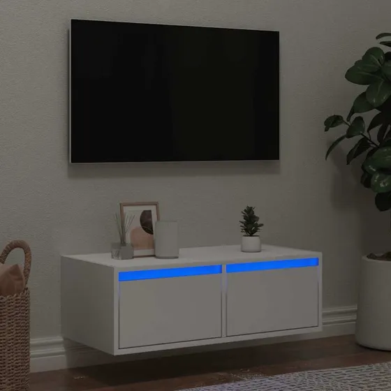 Sonoma-eg Tv-Skab 75x35,5x25 cm med LED-Lys