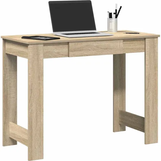 vidaXL Skrivebord 100x45x75 cm Konstrueret Træ Sonoma-eg