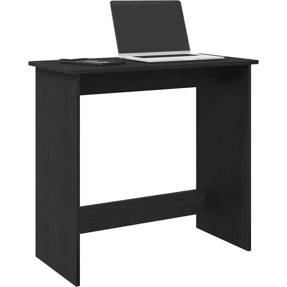 vidaXL Skrivebord 80x40x75 cm konstrueret træ sort