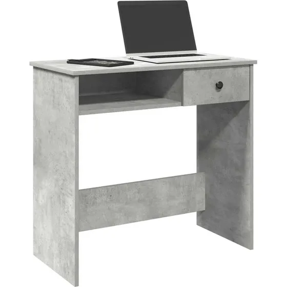 vidaXL Skrivebord 80x40x75 cm Konstrueret Træ Betongrå