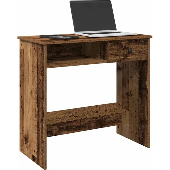 vidaXL Skrivebord 80x40x75 cm Konstrueret Træ Antikt Træ
