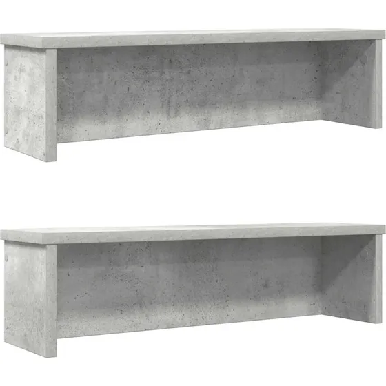 vidaXL Køkkenreoler kan stables 2 stk. 60x15x16 cm betongrå