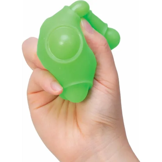 NeeDoh Happy Snappy fidgetbold med luft (blå/pink/lilla/grøn)