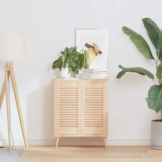 vidaXL Skabslåger 2 stk. 61,5x29,5 cm lameldesign massivt fyrretræ