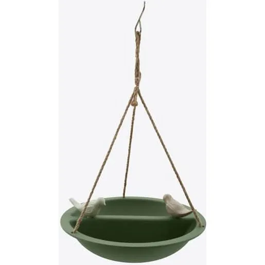 Fuglebad i grøn bambusfiber