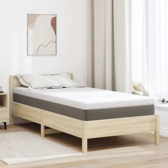 vidaXL Madras Topper Hvid 120 x 200 cm Jacquard