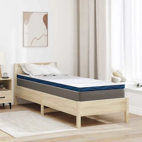 vidaXL Madras Topper Hvid 80 x 200 cm Jacquard