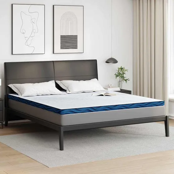 vidaXL Madras Topper Hvid 180 x 200 cm Jacquard