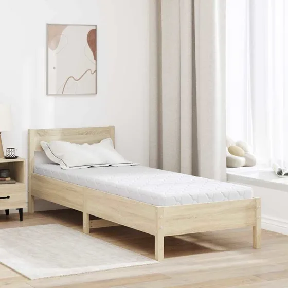vidaXL Madras Hvid 80 x 200 cm med Kokoslag og PU-skum