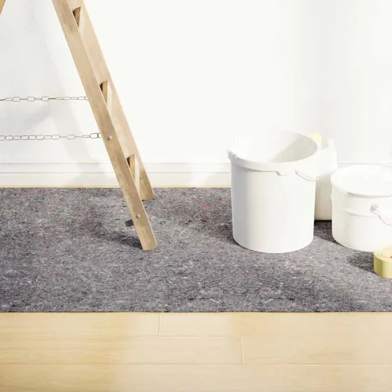 vidaXL skridsikker maleruld 50 m 220 g/m² grå