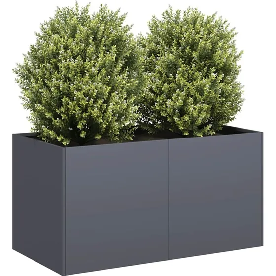 vidaXL Plantekasse antracitgrå 80x40x40 cm koldvalset stål