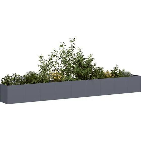 vidaXL Plantekasse antracitgrå 360x40x40 cm koldvalset stål