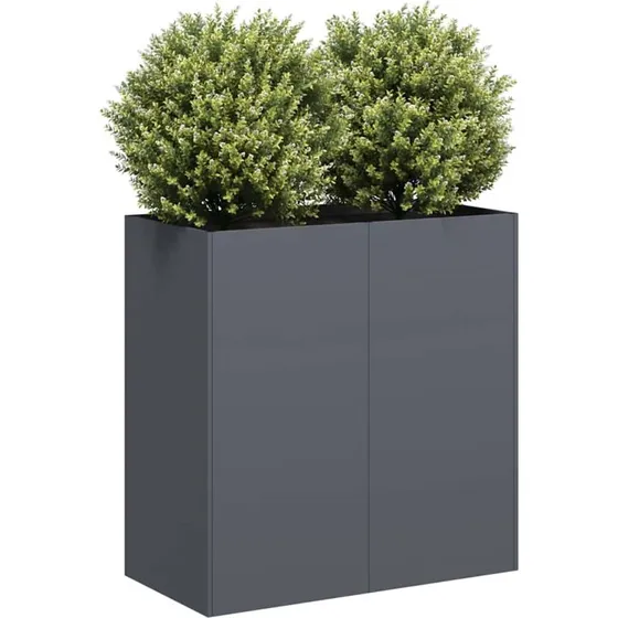 vidaXL Plantekasse 80x40x80 cm koldvalset stål antracitgrå