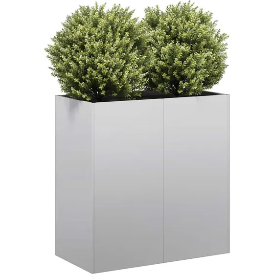 vidaXL Plantekasse 80x40x80 cm galvaniseret stål