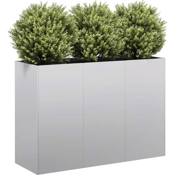 vidaXL Plantekasse 120x40x80 cm Galvaniseret Stål
