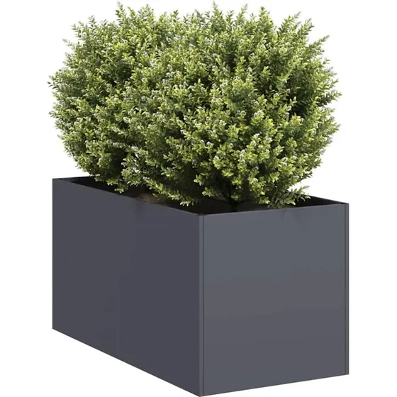 vidaXL Plantekasse 40x80x40 cm koldvalset stål antracitgrå