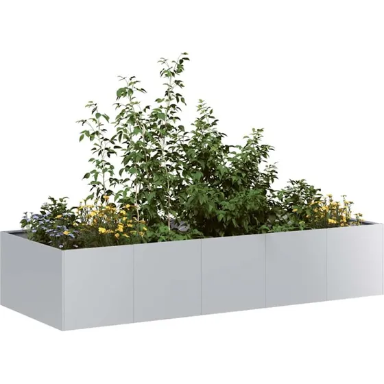 vidaXL Plantekasse 200x80x40 cm Galvaniseret Stål