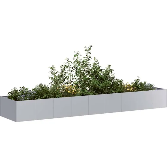vidaXL Plantekasse 360x80x40 cm Galvaniseret Stål