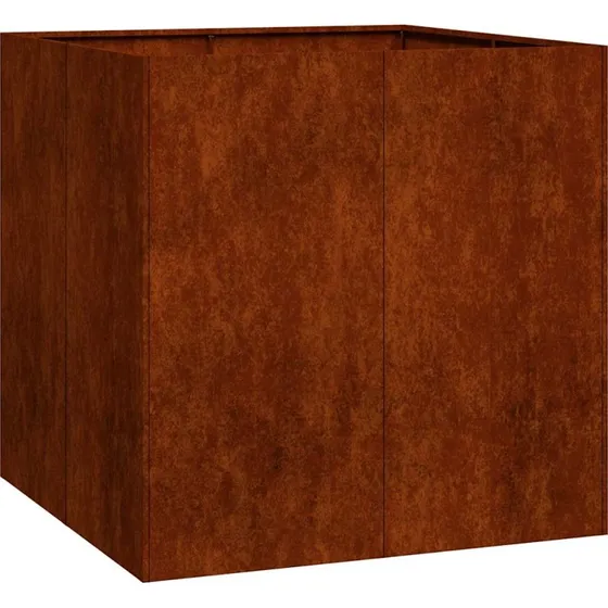 vidaXL rustfarvet plantekasse 80x80x80 cm forvitringsstål