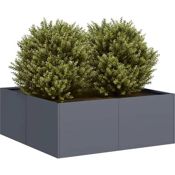 vidaXL Plantekasse 80x80x30 cm stål antracitgrå