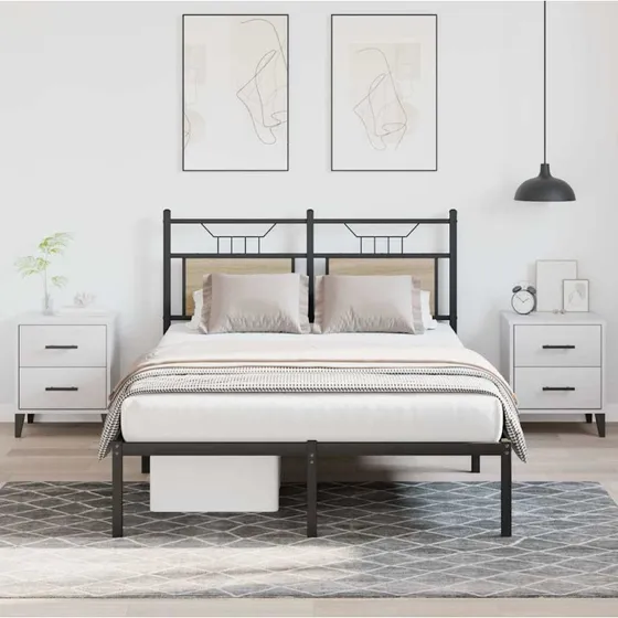 vidaXL Sengeramme 120x200 cm Sonoma-eg uden madras