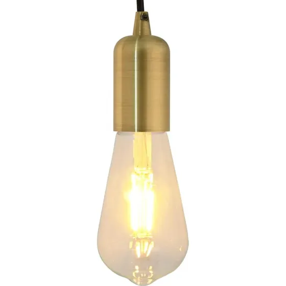vidaXL lampeholdere 2 stk rød bronze E27